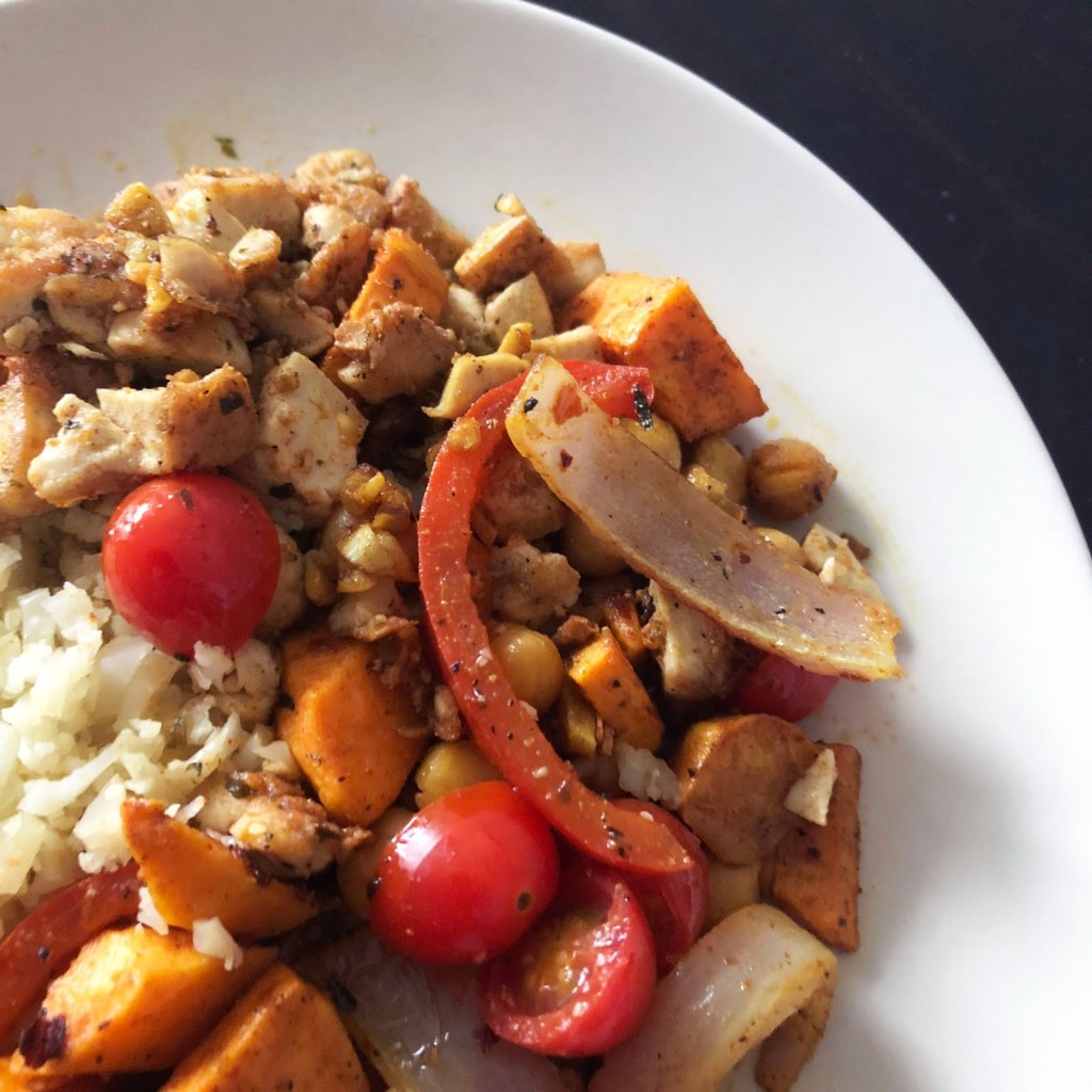 Moroccan Inspired Tofu + Roast&nbsp;Vegetables