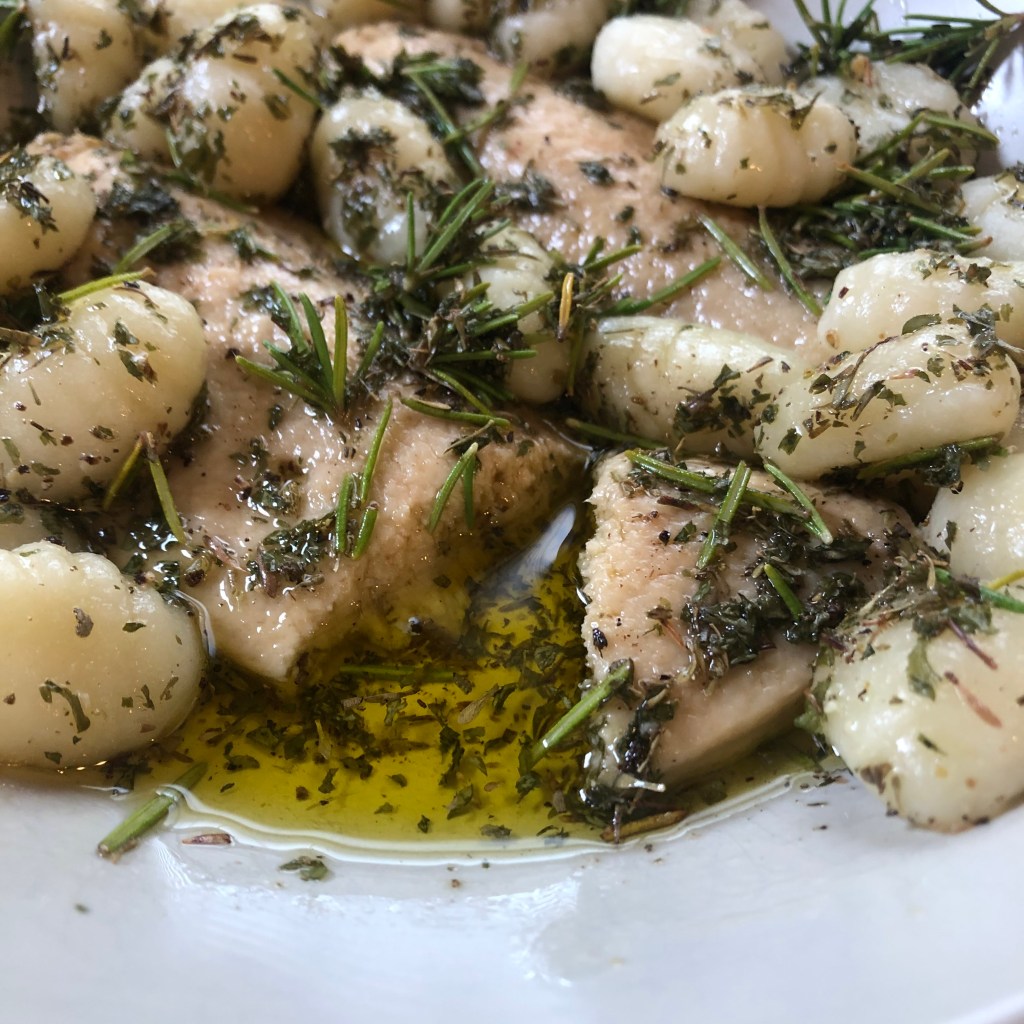 "Herb Garden" Gnocchi + Vegan&nbsp;Cutlet
